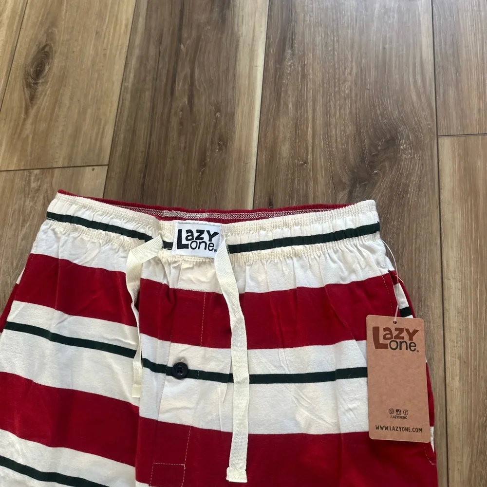 Lazy One men’s family elf pj pants size medium NWT